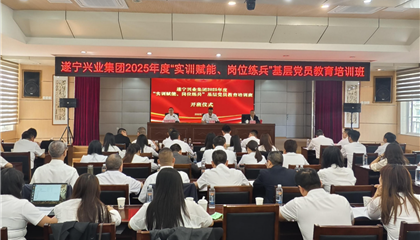 遂寧興業(yè)集團2025年度“實訓賦能、崗位練兵”基層黨員教育培訓班開班